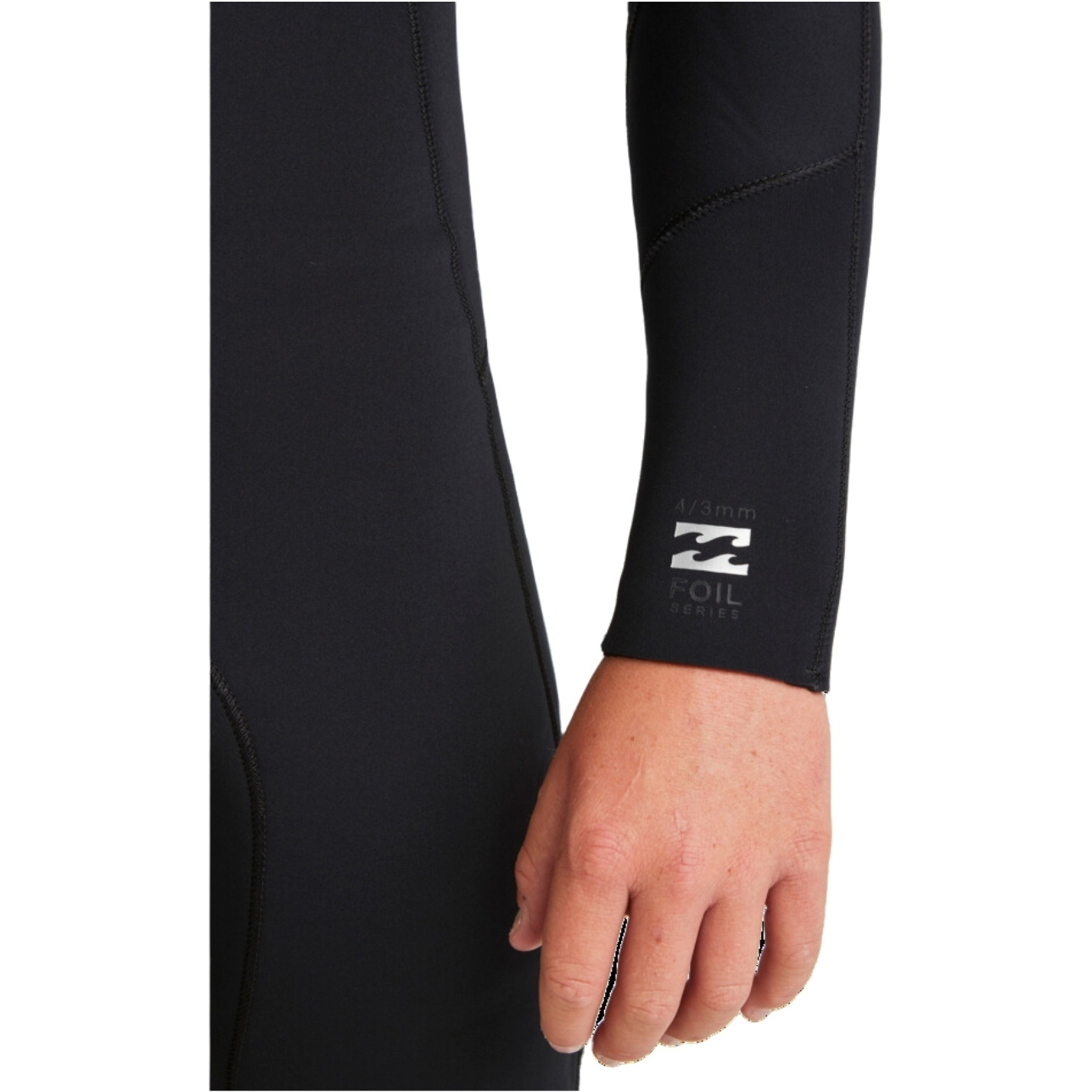 2024 Billabong Enfants Foil 5/4mm Chest Zip Combinaison Néoprène ABBW100156 - Black
